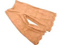 SLOBE IENA スローブイエナ 刺繍 ワイド パンツ size36/ブラウン ■◇ レディース