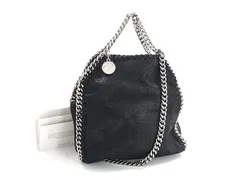 STELLA McCARTNEY ステラ マッカートニー ハンドバッグ ファラベラ タイニー 391698 ブラック エコレザー レディース チェーン シルバー金具 超美品
