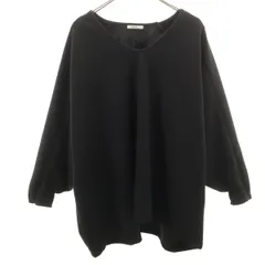 niko and... ニコアンド 長袖 チュニック F ブラック カットソー レディース 古着