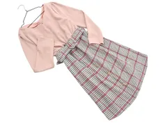 tocco closet トッコクローゼット ベルト付き リボン ドッキング ワンピース sizeM/ピンクｘグレー ■◇ レディースのサムネイル