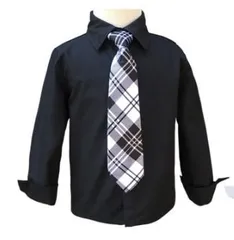 ＜在庫処分＞男の子 フォーマルシャツ 長袖 ブラック 英国風 演出・発表会・結婚式用 キッズ 子供服　bu１