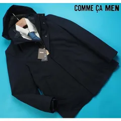 新品展示品定価7.7万円 COMME CA MEN コムサメン【3WAY】ラミネート加工バーズアイ ダウンライナーコートM紺(09) 17MM01-B1のサムネイル
