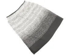 TRANS WORK トランスワーク 総柄 スカート size40/白ｘ黒 ■◇ レディース