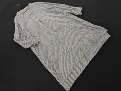 SM2 サマンサモスモス リネン混 ストライプ ワンピース sizeM/白ｘ紺 ■◇ レディース