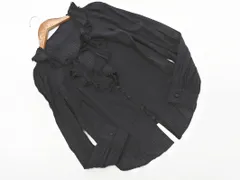 Chesty チェスティ ストライプ フリル ブラウス シャツ size0/黒 ■◇ レディースのサムネイル