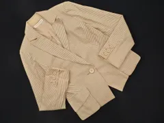 HIROKO KOSHINO ヒロココシノ ストライプ テーラード ジャケット size40/ベージュ ■◇ レディース