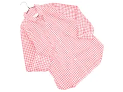 niko and ニコ アンド チェック ブラウス シャツ sizeM/白ｘ赤 ■◇ レディース