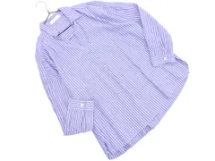 SM2 サマンサモスモス ストライプ プルオーバー シャツ sizeM/白ｘ紺 ■◇ レディース