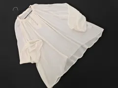UNTITLED アンタイトル シフォン ブラウス シャツ size44/白 ■◇ レディース