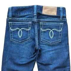 MOUSSY POWDER Straight Slim パウダーストレートスリム 濃紺 インディゴ サイズ23 レディースXXS マウジー