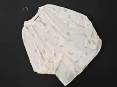 earth music&ecology アースミュージック＆エコロジー 花柄 ブラウス シャツ sizeF/白 ■◇ レディース