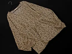 ehka sopo SM2 エヘカソポ サマンサモスモス 花柄 ベルスリーブ ギャザー ブラウス シャツ sizeF/ベージュ ■◇ レディース