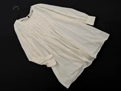 earth music&ecology アースミュージック＆エコロジー タック チュニック ブラウス シャツ sizeF/オフホワイト ■◇ レディース