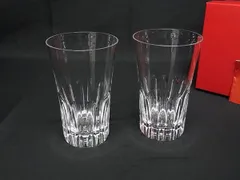 ■極美品■ Baccarat バカラ エトナ クリスタルガラス ハイボール  グラス コップ 食器 テーブルウェア 2客セット クリア BR1546のサムネイル