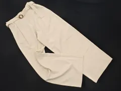 VIS ビス ベルト付き ワイド パンツ sizeL/ライトベージュ ■◇ レディース