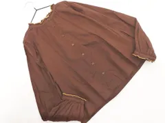 ehka sopo SM2 エヘカソポ サマンサモスモス 刺繍 ブラウス シャツ sizeF/茶 ■◇ レディース