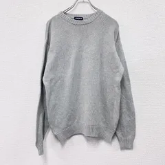 古着 used　～00s　OLD UNIQLO　オールドユニクロ　コットンニットセーター　ヴィンテージ　灰色　グレー　Lサイズ【値引き交渉OK！】