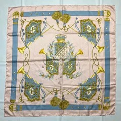 2509-377｜セリーヌ スカーフ シルク ライトピンク タグあり