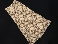 N. エヌ ナチュラルビューティーベーシック 総柄 ロング スカート sizeM/ベージュ ■◇ レディース
