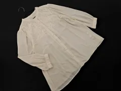 a.v.v アーヴェヴェ シフォン レース ブラウス シャツ sizeM/オフホワイト ■◇ レディース