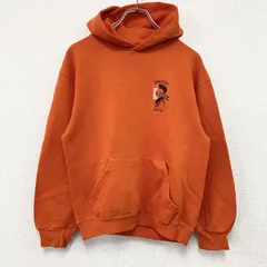 古着 used　90s～　RUSSELL　ラッセル　スウェットパーカー/フーディー　ヴィンテージ　橙色　オレンジ　Ｓサイズ【値引き交渉OK！】