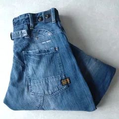 ■古着 G-STAR RAW ジースターロゥ 3301 ELWOOD ブーツカット ジーンズ デニムパンツ 実寸W33L33【L5667】
