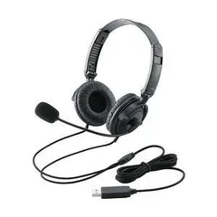 エレコム 折りたたみヘッドセット(両耳オーバーヘッド)/1.8m/USB/ブラック HS-HP20UBK