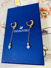 スワロフスキー Swarovski Attract ロング　ピアス 2way