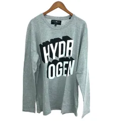 HYDROGEN ハイドロゲン 長袖カットソー サイズ:3XL コットン/フロントプリント/3XL    グレー メンズ / 240001183519