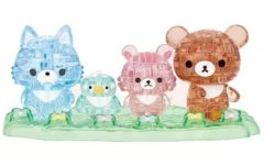 [신품] 퍼즐 크리스탈 퍼즐 차이로이 곰과 친구 [리락쿠마] 3D 퍼즐 76 개 [50315]