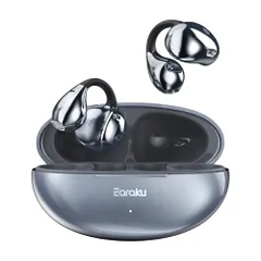 【音質至上主義・アクセ感覚のイヤーカフ型】 Earaku (イアラク) SoundClip ワイヤレスイヤホン オープンイヤー イヤホン イヤーカフ型 超軽量 耳を塞がない 耳挟み式 音漏れ無し 骨伝導の革新 DSP機能 Malleusアルゴリズム オープンイ