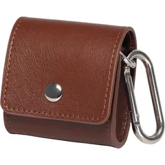 【新品】 [Dom Teporna] SoundcoreLiberty5と4対応のケースのみ イヤホンケース 本革 Anker対応 全面保護 入れたまま充電 カラビナ付き サウンドコア リバティ 5 4 カバー ダークブラウン 1