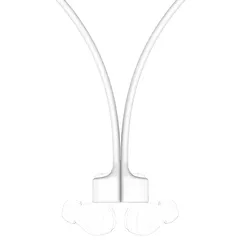 【新品】 Geekria イヤホン 2個パック マグネット式紛失防止ストラップ Airpods フルレンジ、Samsungs、Anker Soundcores 対応 ソフト素材イヤホンストラップ ヘッドホンネックロープコード (ホワイト) 0