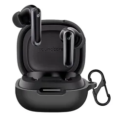 【新品】 Anker Soundcore P40I 用 ケース カバー Mosasa シリコン保護ケース充電便利 全面保護紛失防止滑り止め 軽量キズ防止 スリム 薄型 旅行 耐衝撃 防塵-ブラック 0