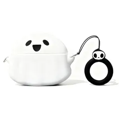 【新品】 for Anker Soundcore P40i 用 保護カバー 保護ケース 萌え 可愛い 3D 漫画シリコンケース 装着充電可能 全面保護 落下防止 キズ防止 耐衝撃 防塵 軽量 収納 可愛 (ホワイト) 0