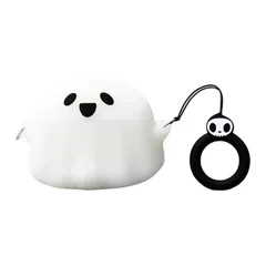 【新品】 For Anker Soundcore P30i/P40i用保護 ケースAnker Soundcore P30i/P40i専用 シリコンカバー キーホルダー付き 衝撃を防ぐ 漫画 可愛い ワイヤレス充電可能対応 落下防止 全面保護 (ホワイト,  0