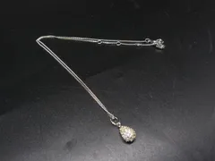 ■美品■ SWAROVSKI スワロフスキー クリスタル ネックレス ペンダント アクセサリー レディース シルバー系×クリア DL5819