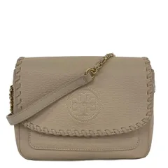 TORY BURCH(トリーバーチ) ショルダーバッグ - ベージュ チェーンショルダー/斜めがけ レザー