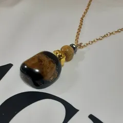 512.黒珊瑚(ブラックコーラル)とアゲートのネックレス