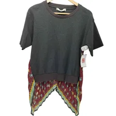 アズノゥアズ AS KNOW AS プリーツスカーフ ドッキング S/S Tシャツ レディース 表記無 のサムネイル