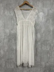 CIAOPANIC TYPY チャオパニックティピー シアー チュール 重ね着 Aライン ワンピース sizeM/白 ■■ レディース