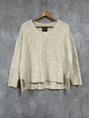 URBAN RESEARCH アーバンリサーチ ハミルトンウール アラン柄 ニット セーター sizeF/アイボリー ◆■ レディース