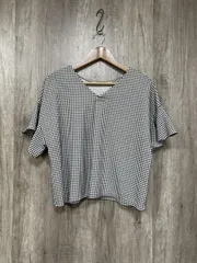 ROPE' PICNIC ロペピクニック フリル袖 ワイド幅 カットソー sizeM/白ｘ黒 ■◆ レディース