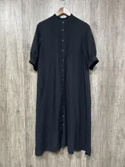 ROPE' PICNIC ロペピクニック 前ボタン Aライン ワンピース sizeM/黒 ■◆ レディース