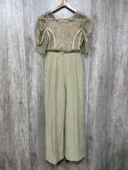 LAGUNAMOON ラグナムーン 結婚式二次会 レース オールインワン sizeS/スモーキーグリーン ■■◎レディース