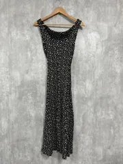 RADIATE ラディエイト ヤマダヤ ダルメシアン柄 ロング ノースリーブ ワンピース sizeF/黒 ■◆ レディース