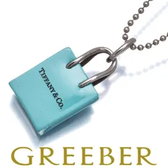 ティファニー ネックレス ショッパー ショッピングバッグ シルバー 925/エナメル #187953