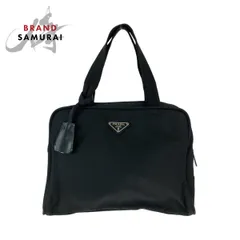 PRADA プラダ 三角ロゴプレート ブラック 黒 シルバー金具 ナイロン ハンドバッグ ショルダーバッグ レディース 503821【中古】