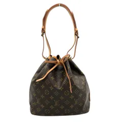 ルイヴィトン LOUIS VUITTON プチノエ ショルダーバッグ モノグラム キャンバス M42226 ブラウン ゴールド金具 AR0955【中古】