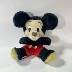 ★ 希少！ ビンテージ Disney ディズニー  ミッキーマウス ぬいぐるみ 70’s 70年代 レトロ レア 当時物 全長21㎝ 現状品